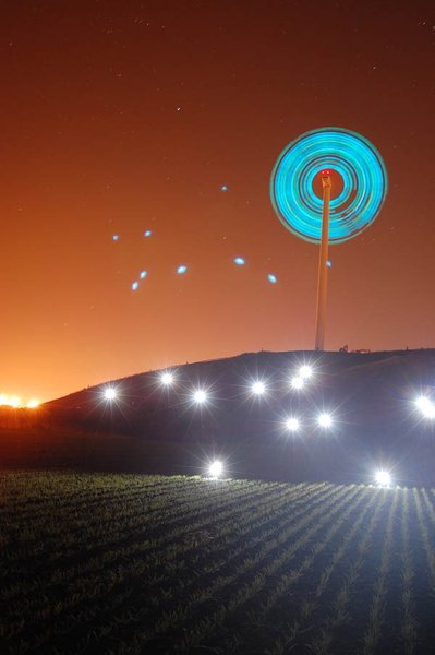 Grosse exposition photographie sur pied