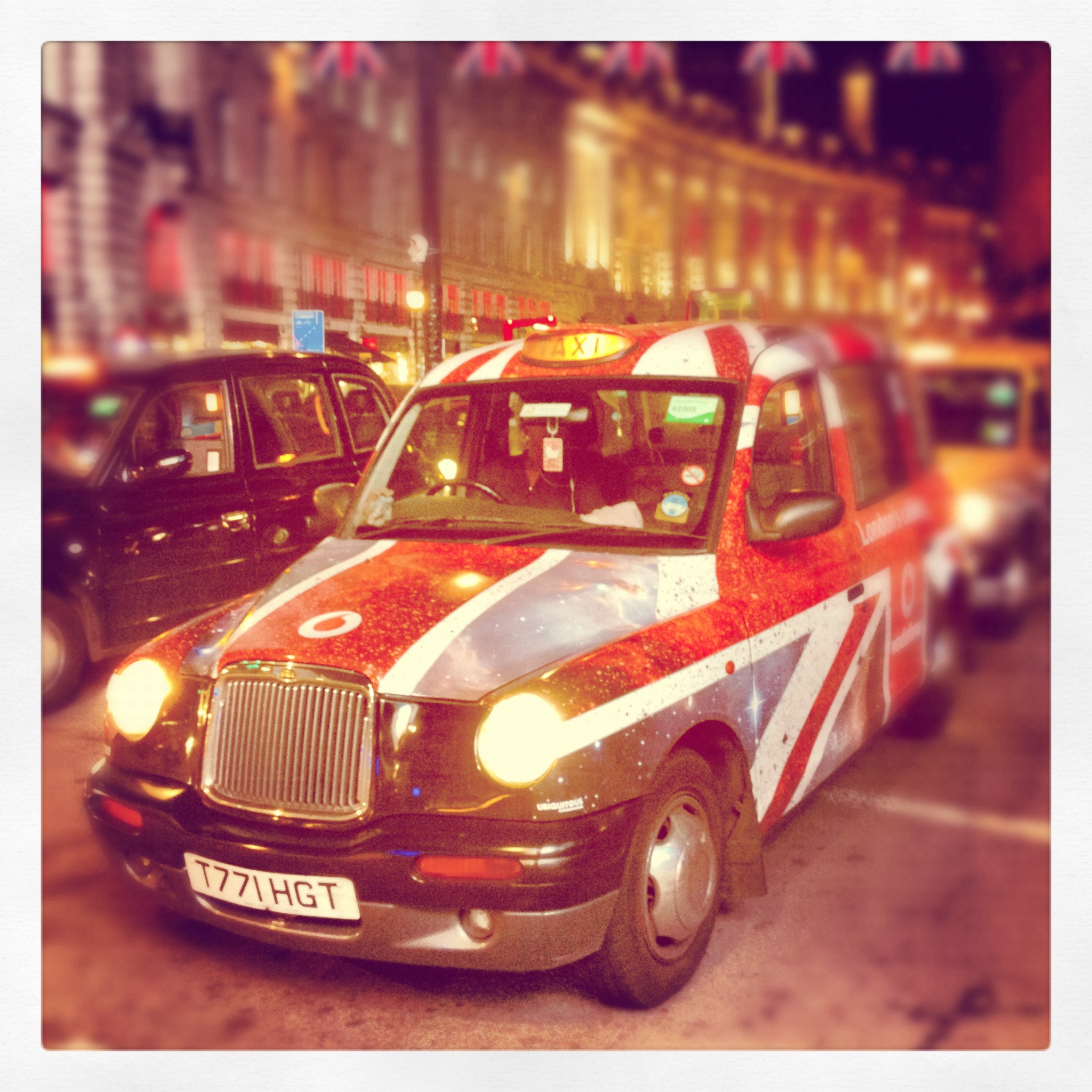 le fameux taxi londonnien